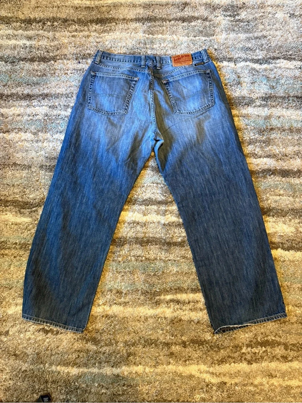 Lucky Brand Men’s Blue Relaxed Straight Jeans
